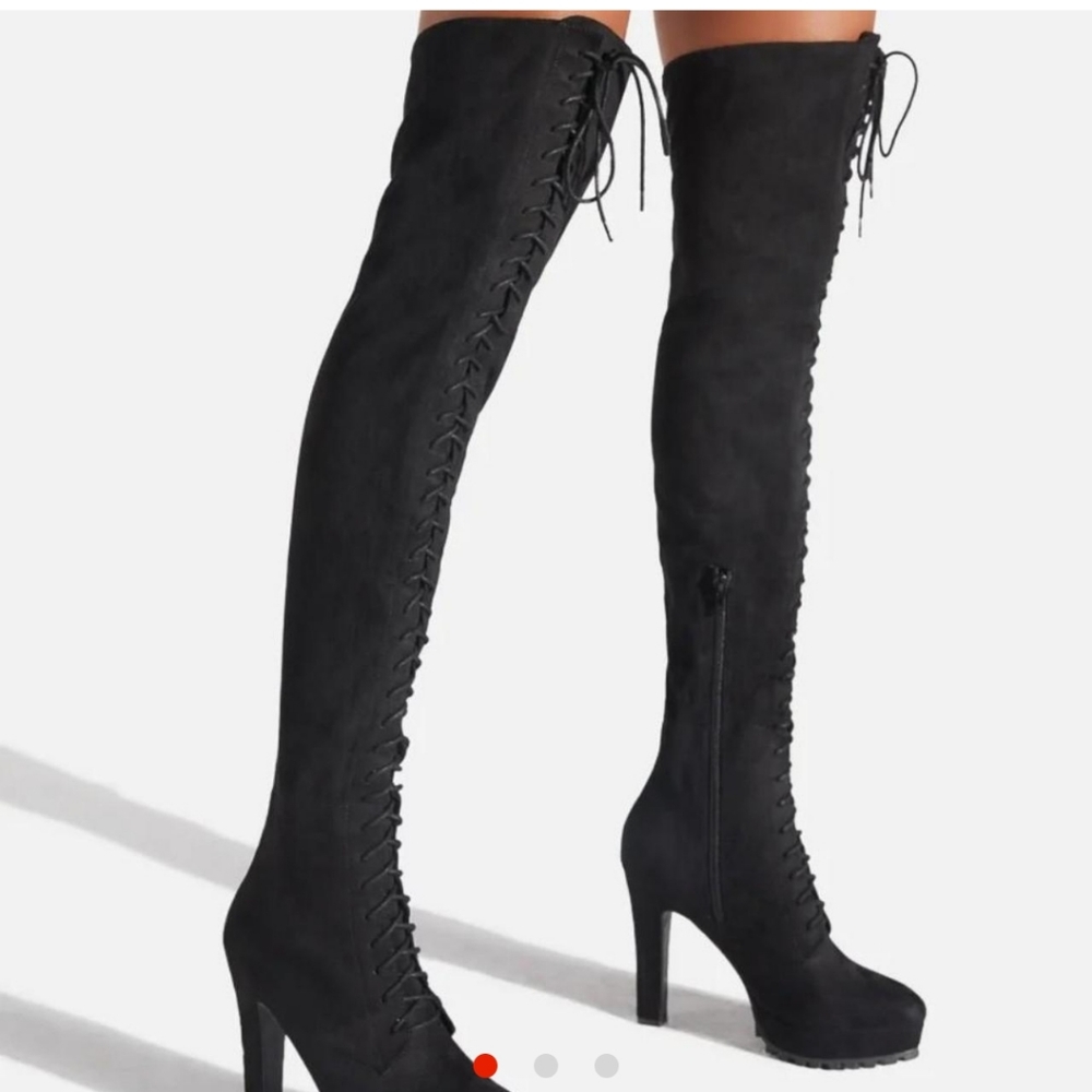 Shoedazzle thigh high boots